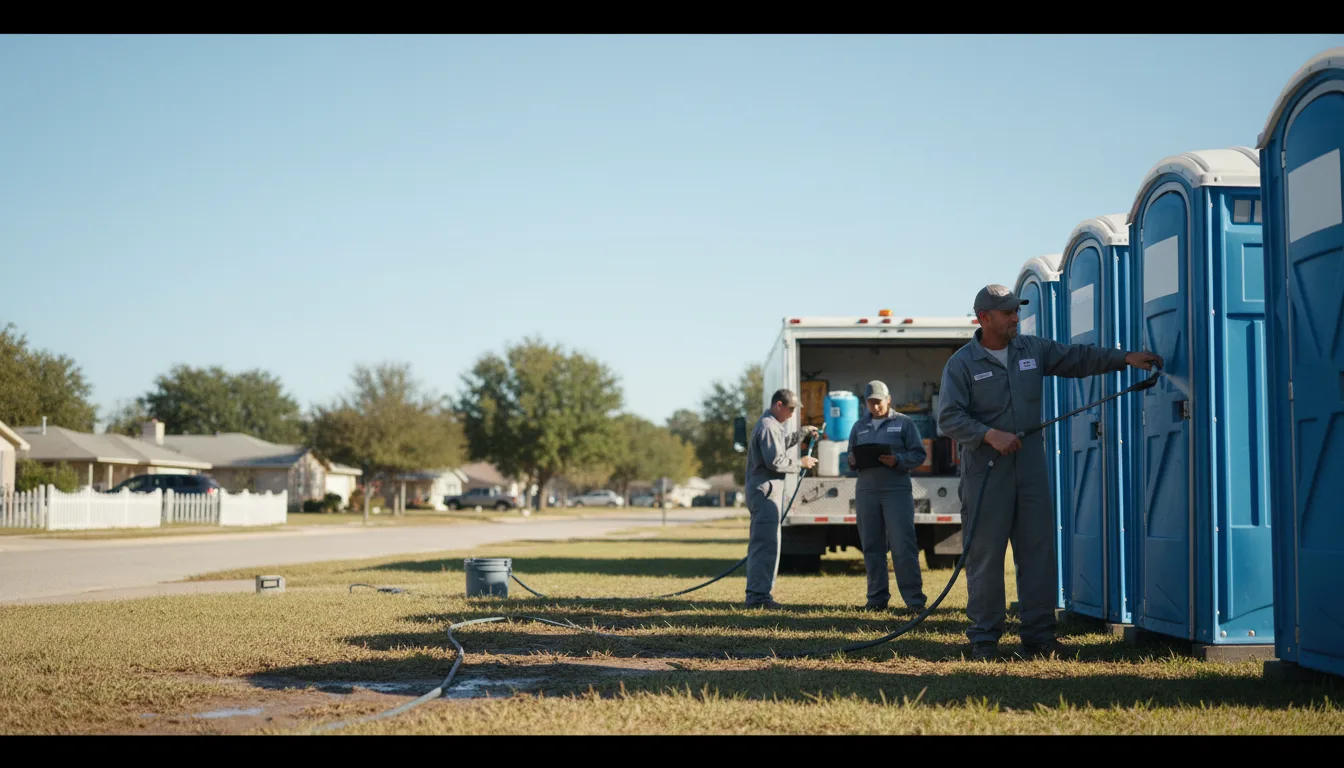 Long-Term Portable Toilet Rental in Huxford, AL near me